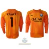 Maglia da Calcio Portiere a Maniche Lunghe Paris Saint Germain Keylor Navas 1 Trasferta 2022-23 per Uomo